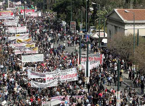 Grecia huelga