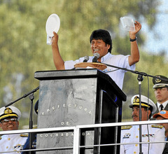 BOLIVIA-CLIMATE-SUMMIT-MORALES