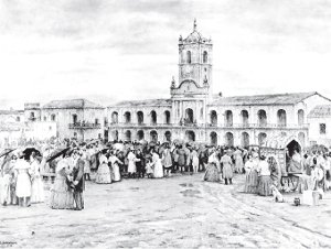 “El pueblo quiere saber de que se trata”. Oleo Ceferino Carnacini,1938