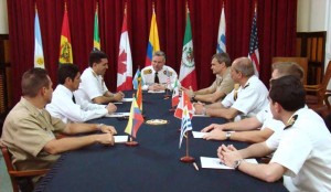 Unitas jefes navales EEUU-Argentina-Brasil mayo2010
