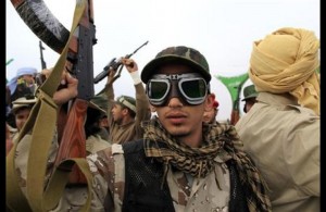 Soldado del gobierno Libio